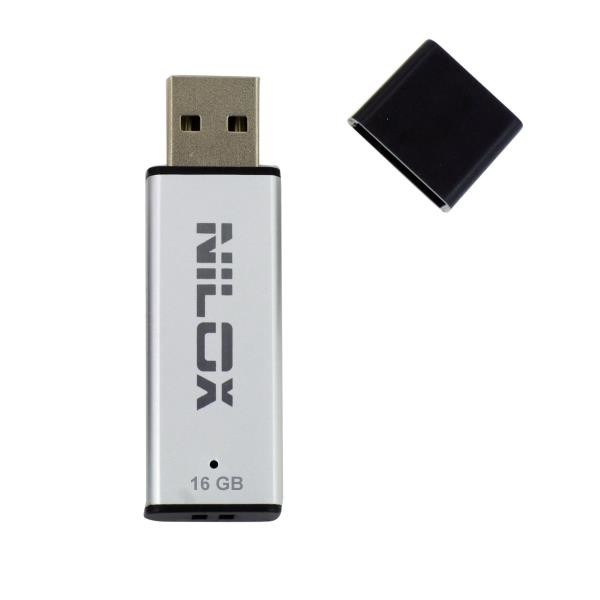 Nilox 16GB USB2.0 unità flash USB USB tipo A 2.0 Argento