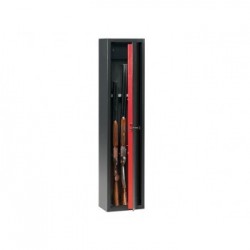 Armadio portafucili 5 posti 31,5x22x138 cm con tesoretto interno portamunizioni serie Technosafe