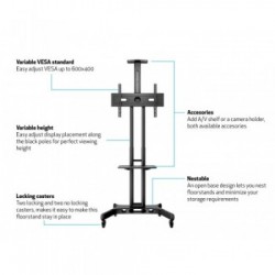 Multibrackets 2319 Supporto per display espositivi 152,4 cm (60") Nero