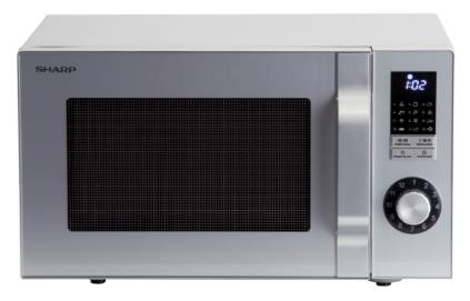 Sharp Home Appliances R744S - Microonde Combinato, 25 Litri, 1000 W, Argento