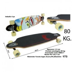 SKATEBOARD LONG LEGNO BOARD PRORACE   173