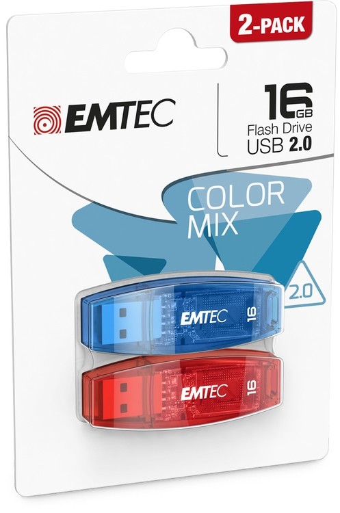 Emtec C410 unità flash USB 16 GB USB tipo A 2.0 Blu, Rosso