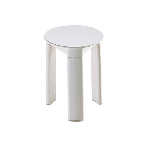 Sgabello TRIO in plastica ABS Bianco Ã 33x40 cm