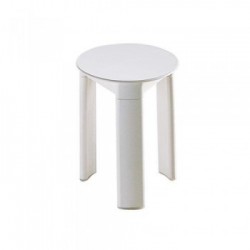 Sgabello TRIO in plastica ABS Bianco Ã 33x40 cm