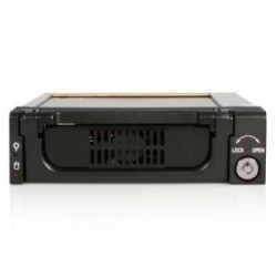 StarTech.com Cassetto rack portatile per disco rigido SATA da 5,25", robusto, in alluminio e di colore nero