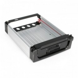 StarTech.com Cassetto rack portatile per disco rigido SATA da 5,25", robusto, in alluminio e di colore nero
