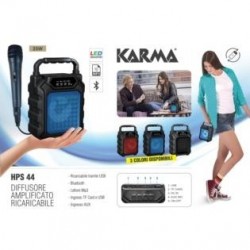 Karma Italiana HPS 44B sistema di amplificazione Sistema PA portatile 12 W Blu