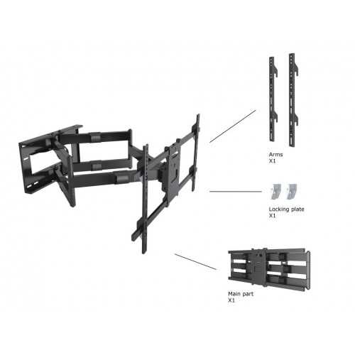 Multibrackets 6546 Supporto TV a parete 2,29 m...