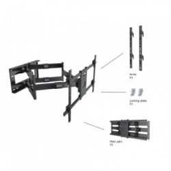 Multibrackets 6546 Supporto TV a parete 2,29 m (90") Nero