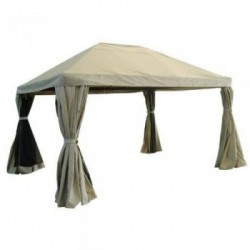 Gazebo Milano Alluminio/pvc 3x4 m Beige