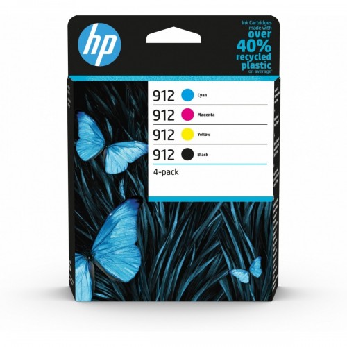 HP 912 4 pezzo(i) Originale Resa standard Nero,...