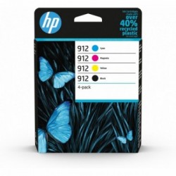 HP 912 4 pezzo(i) Originale Resa standard Nero, Ciano, Magenta, Giallo