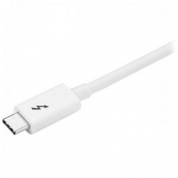 StarTech.com Cavo Thunderbolt 3 - 20Gbps - 2m - Bianco - Compatabile con Thunderbolt, USB e DisplayPort