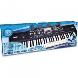 Bontempi 6115 - Tastiera Elettronica, 40 Suoni, 61 Tasti, 100 Ritmi