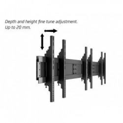 Multibrackets 9710 Supporto per display espositivi 139,7 cm (55") Nero