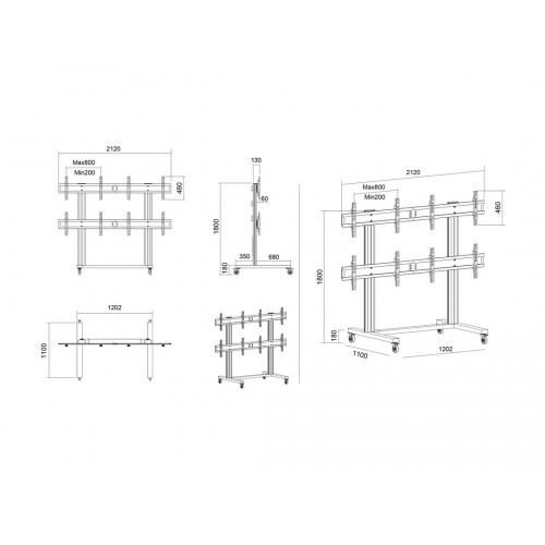 Multibrackets 9710 Supporto per display...