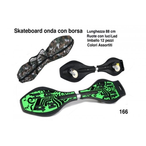 SKATEBOARD ONDA+BORSA/RUOTE LED 88   166