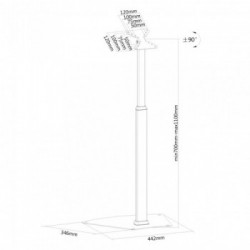 Newstar Supporto da pavimento