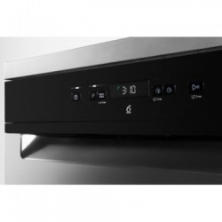 Whirlpool WFC3C26PX - Lavastoviglie da Libera Installazione, 6° Senso, Inox, 14 Coperti, Classe E