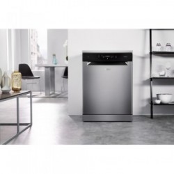 Whirlpool WFC3C26PX - Lavastoviglie da Libera Installazione, 6° Senso, Inox, 14 Coperti, Classe E
