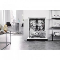 Whirlpool WFC3C26PX - Lavastoviglie da Libera Installazione, 6° Senso, Inox, 14 Coperti, Classe E