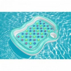 Bestway 43045 galleggiante da piscina e da spiaggia Blu, Multicolore Vinile Materassino galleggiante