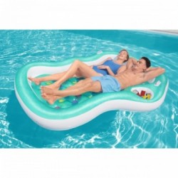 Bestway 43045 galleggiante da piscina e da spiaggia Blu, Multicolore Vinile Materassino galleggiante