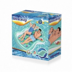 Bestway 43045 galleggiante da piscina e da spiaggia Blu, Multicolore Vinile Materassino galleggiante