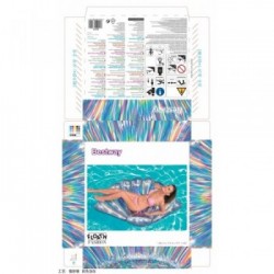 Bestway 43414 galleggiante da piscina e da spiaggia Multicolore A fantasia PVC Sedia a sdraio galleggiante