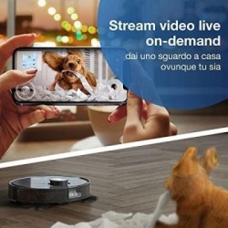 Ecovacs DEEBOT OZMO T8 AIVI - Robot Aspirapolvere e Lavapavimenti, Tecnologia AIVI, Tecnologia OZMO Pro, Stream Video Live