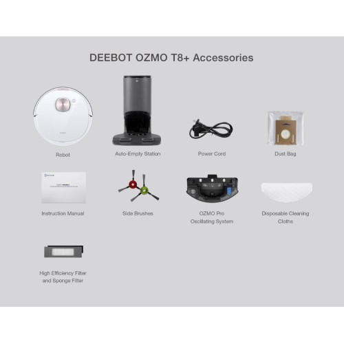 Ecovacs DEEBOT OZMO T8+ - Robot Aspira e...