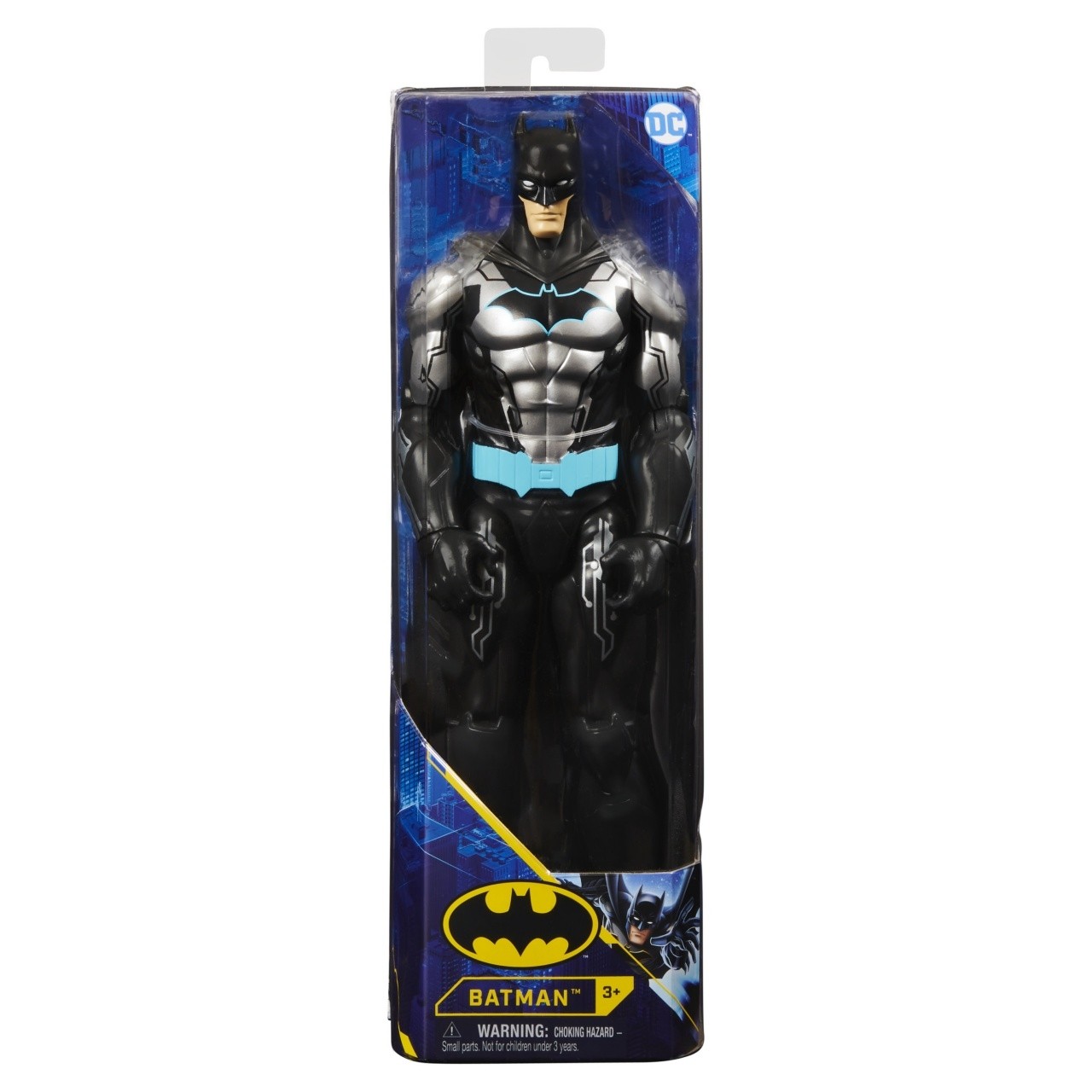DC Comics Batman, Personaggio Bat-Tech con armatura nera da 30 cm, per bambini dai 3 anni...