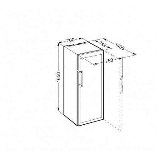 Liebherr WKt 4552 - Cantina Vini Freestanding...