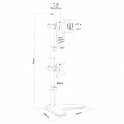 Newstar Supporto da scrivania per monitor