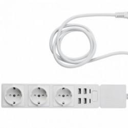 Edimax SP-1123WT prolunghe e multiple 1,5 m 3 presa(e) AC Interno Bianco