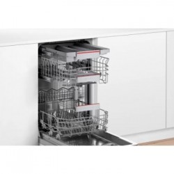 Bosch SPV4EMX21E - Lavastoviglie da Incasso Slim a Scomparsa Totale, 10 Coperti, WiFi, Classe D, 45 cm