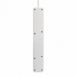 V7 Stabilizzatore di tensione a 5 prese Schuko casa/ufficio, cavo di 1,8 m, 1050 joule, bianco