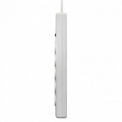 V7 Stabilizzatore di tensione a 5 prese Schuko casa/ufficio, cavo di 1,8 m, 1050 joule, bianco