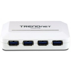Trendnet TU3-H4 hub di interfaccia 5000 Mbit/s Bianco