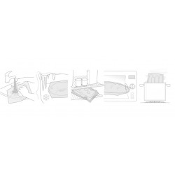 Eva 041107 - Saccapoche Tela Plastificata, 70cm