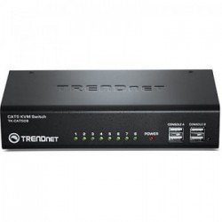 Trendnet TK-CAT508 switch per keyboard-video-mouse (kvm) Nero