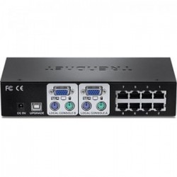 Trendnet TK-CAT508 switch per keyboard-video-mouse (kvm) Nero