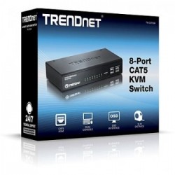 Trendnet TK-CAT508 switch per keyboard-video-mouse (kvm) Nero