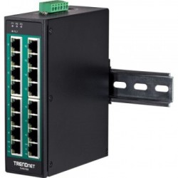 Trendnet TI-PG160 switch di rete Non gestito Gigabit Ethernet (10/100/1000) Supporto Power over Ethernet (PoE) Nero