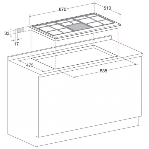 Hotpoint PHN 960MST (AV) R/HA - Piano Cottura a...