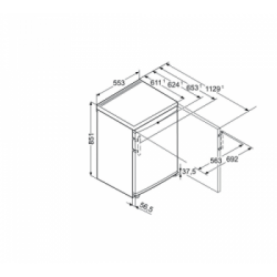 Liebherr GP 1376 - Congelatore da Tavolo SmartFrost, 4 Cassetti, 103 Litri, Classe E, 85.1 x 55.3 x 62.4 cm