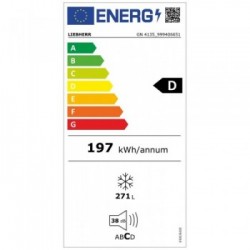 Liebherr GN 4135 - Congelatore Verticale NoFrost, 271 Litri, Classe D, 155 x 70 x 75 cm