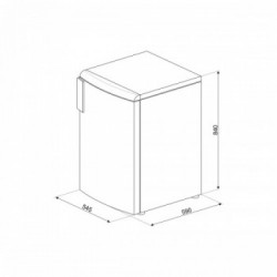 Smeg CV102F - Congelatore Verticale, 95 Litri, Classe F (A+)