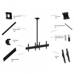 Multibrackets 3460 Supporto per display espositivi 165,1 cm (65") Nero