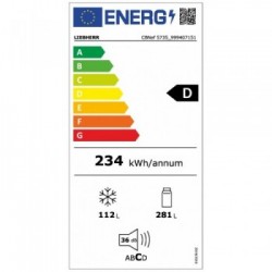 Liebher CBNef 5735 - Frigorifero Combinato BioFresh NoFrost, 393 Litri, Classe D, 201 x 70 x 66.5 cm